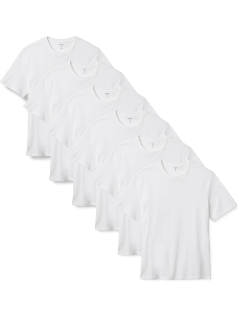 Men's Regular-Fit Short-Sleeve T-Shirt Pack of 6, Comfortable Casual Wear